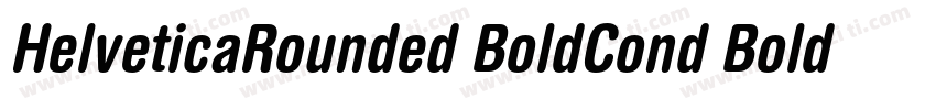 HelveticaRounded BoldCond Bold Cond字体转换